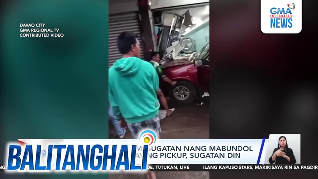 3 nakapila sa ATM, sugatan nang mabundol ng pickup; 3 sakay ng pickup, sugatan din | Balitanghali