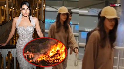 Priyanka Chopra: LA में लगी आग के बीच Film की Shooting के लिए भारत आईं Actress! Video Viral