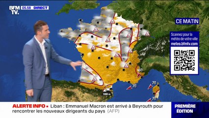 Une France coupée en deux avec du soleil dans le sud de l'Hexagone et de la grisaille dans le nord