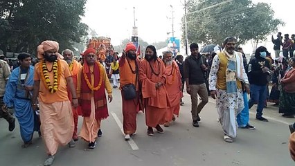 प्रयागराज अखाड़े के बाद अब शंकराचार्य का छावनी प्रवेश