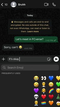 coz sometimes it do be like that But it’s okay, even if your friend is busy, we encourage you to take a leap of faith and join us in FCverse for new experiences, new connections, and new friends -D.Come to FCverse