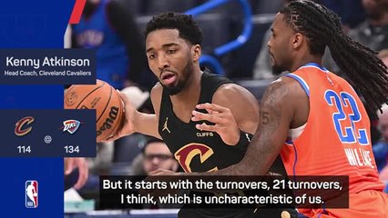 Cavs coach admits to 'total domination' in defeat by OKC