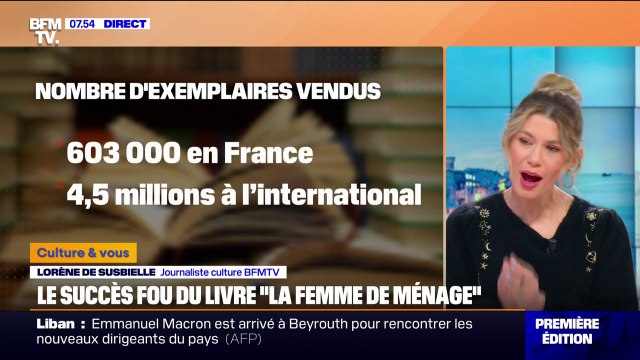 Le succès fou du livre La femme de ménage vendu à plus de 600.000 exemplaires en France