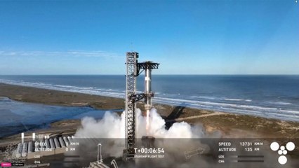 SpaceX rattrape le propulseur de sa fusée Starship en plein vol