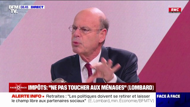 Impôt sur les hauts revenus: Éric Lombard, ministre de l'Économie, souhaite mettre cela en débat