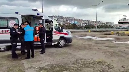 Sinop açıklarında gemide düşen balıkçı yaralandı