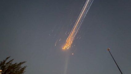 Elon Musk's SpaceX Starship debris streaks through sky after spacecraft destroyed