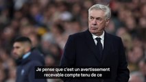 Real Madrid - Ancelotti : “Les sifflets sont un avertissement recevable des supporters à l'équipe”