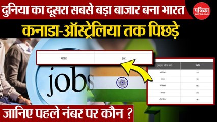 भविष्य में नौकरियों के लिए दुनिया का दूसरा सबसे बड़ा बाजा़र बना भारत
