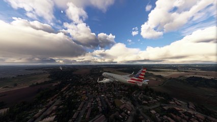 Blissful Landing American Airlines A320 at Invercargill Airport (IVC), Invercargill, New Zealand