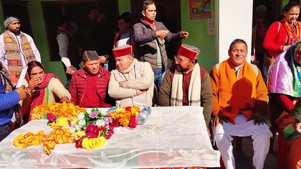 भाजपा प्रदेश अध्यक्ष महेंद्र भट्ट ने भाजपा प्रत्याशी सुमन देवी के पक्ष में किया रोड शो