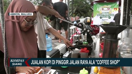 Ide Unik Pasangan Suami Istri Jualan Kopi di Pinggir Jalan Raya Ala Coffee Shop