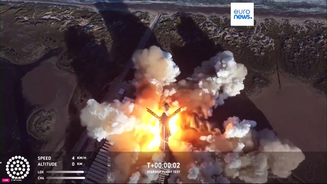 Espace : le second étage de la mégafusée Starship a explosé lors d'un vol d'essai