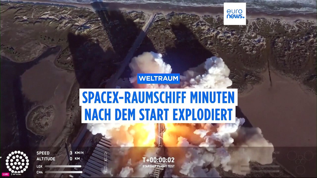 Explosion: Siebter Testflug von Elon Musks Starship-Rakete gescheitert