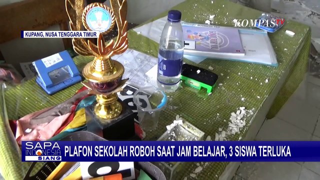 Atap Kelas SD Inpres Oesapa di Kupang Roboh Saat Jam Belajar, 3 Siswa Terluka!