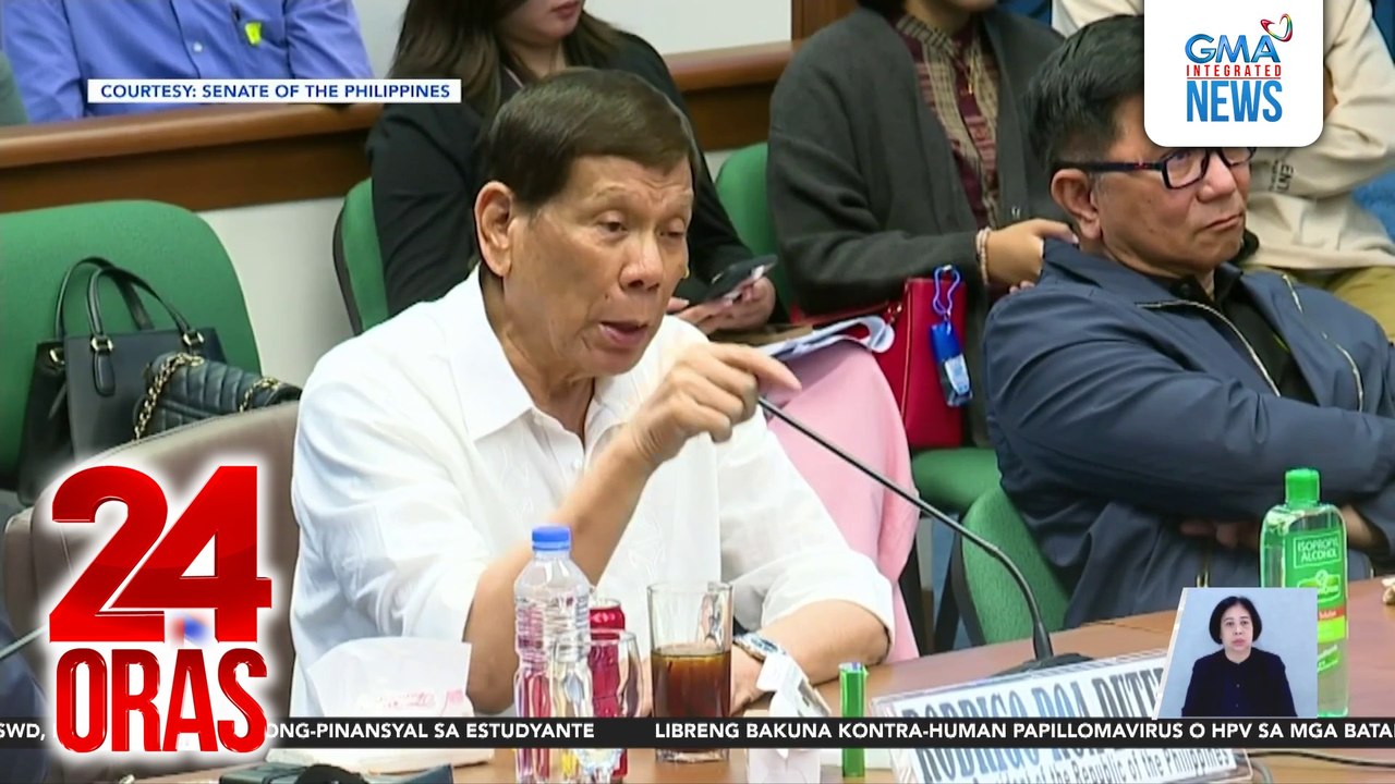 Kaanak ng EJK victims at human rights group, pinapa-disbar si ex-Pres. Duterte dahil sa pagmumura, pambabastos at umano’y pag-utos na pumatay | 24 Oras