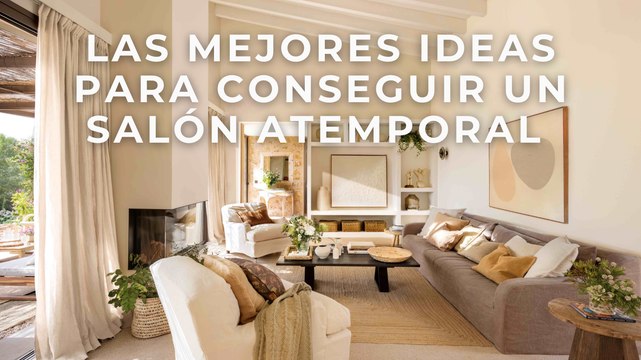 Las mejores ideas para conseguir un salón atemporal