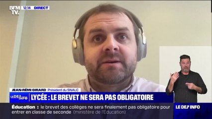 "Il ne nous semble pas qu'on va changer grand-chose au système": le brevet ne sera finalement pas obligatoire pour passer en seconde