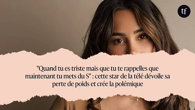 Quand tu es triste mais que tu te rappelles que maintenant tu mets du S : cette star de la télé dévoile sa perte de poids et crée la polémique