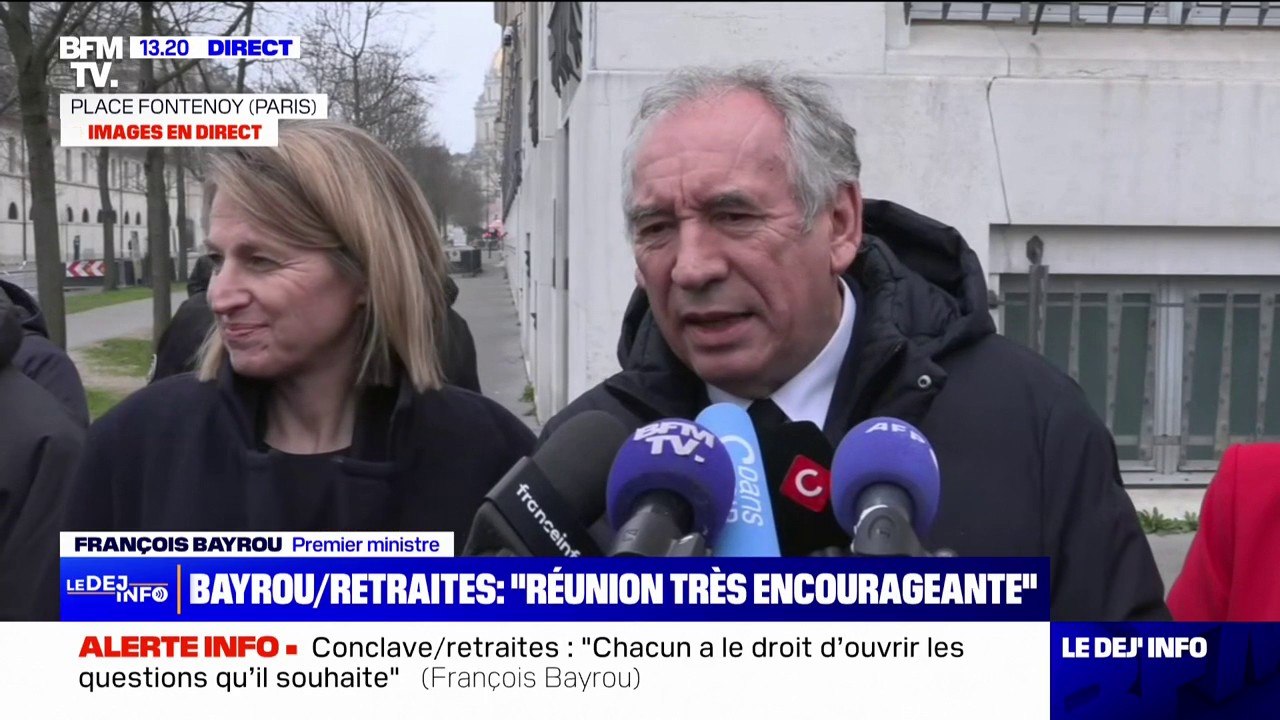 Conclave sur les retraites: François Bayrou attend "un constat des possibilités de progrès" à la fin du mois de mai