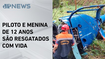 Helicóptero cai e deixa casal morto em Caieiras (SP)