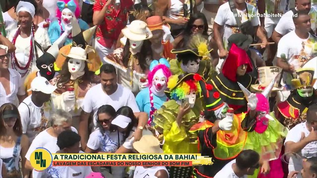 Lavagem das Escadarias do Bonfim mobiliza devotos na Bahia | Melhor da Noite