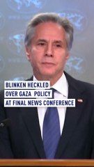 Blinken heckled over Gaza