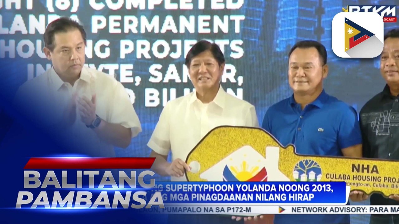 Pres. Ferdinand R. Marcos Jr., pinangunahan ang pamamahagi ng walong housing projects sa ilalim ng Yolanda Permanent Housing Program