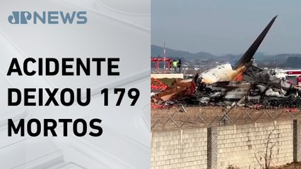 Penas de aves e sangue são encontrados em motor de avião que caiu na Coreia do Sul