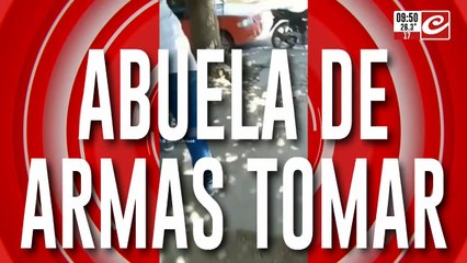 Jubilada salió a los tiros y espantó a jóvenes que tomaban cerveza en la puerta de su casa