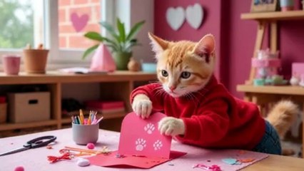 🐾💘Cats on Valentine's Day 🌹- Funny Cats Doing Human Things #shorts #trending #Explore
