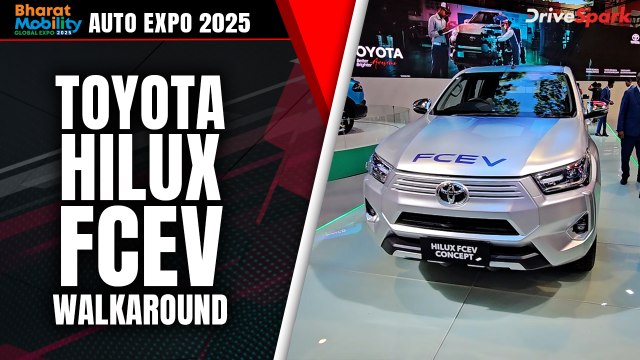 Auto Expo 2025: Toyota Hilux FCEV Walkaround | Hindi | Promeet Ghosh