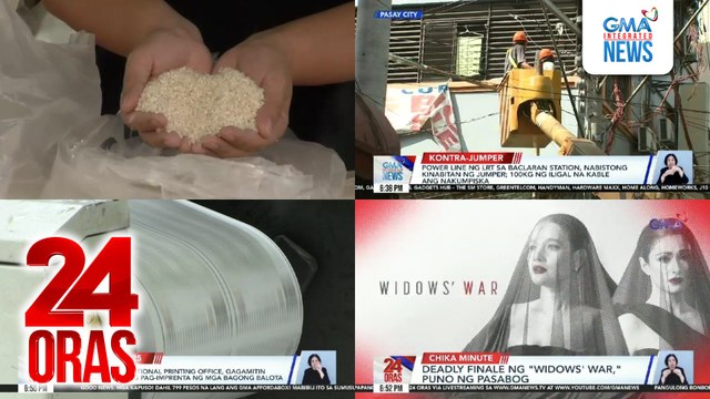 24 Oras: (Part 1) PBBM, nagpahiwatig ng suporta sa pagdedeklara ng food security emergency; disbarment case vs FPRRD; Power line ng LRT sa Baclaran station, nabistong kinabitan ng jumper, atbp.