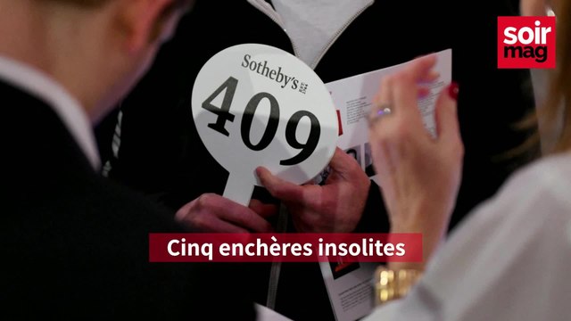 Cinq enchères insolites