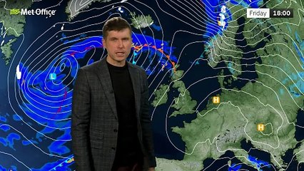 Met Office Evening Weather Forecast 17/01/2025 - Largely cloudy