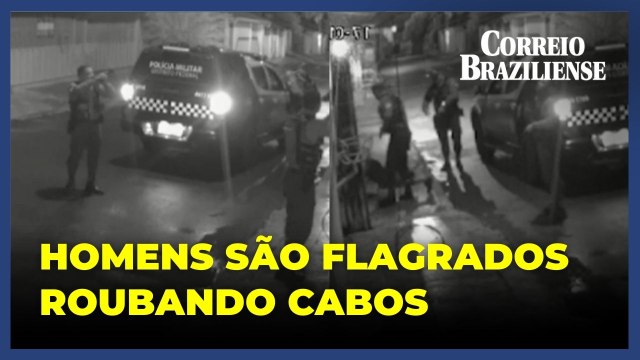 Suspeitos são presos em flagrante após furtarem cabos em Ceilândia