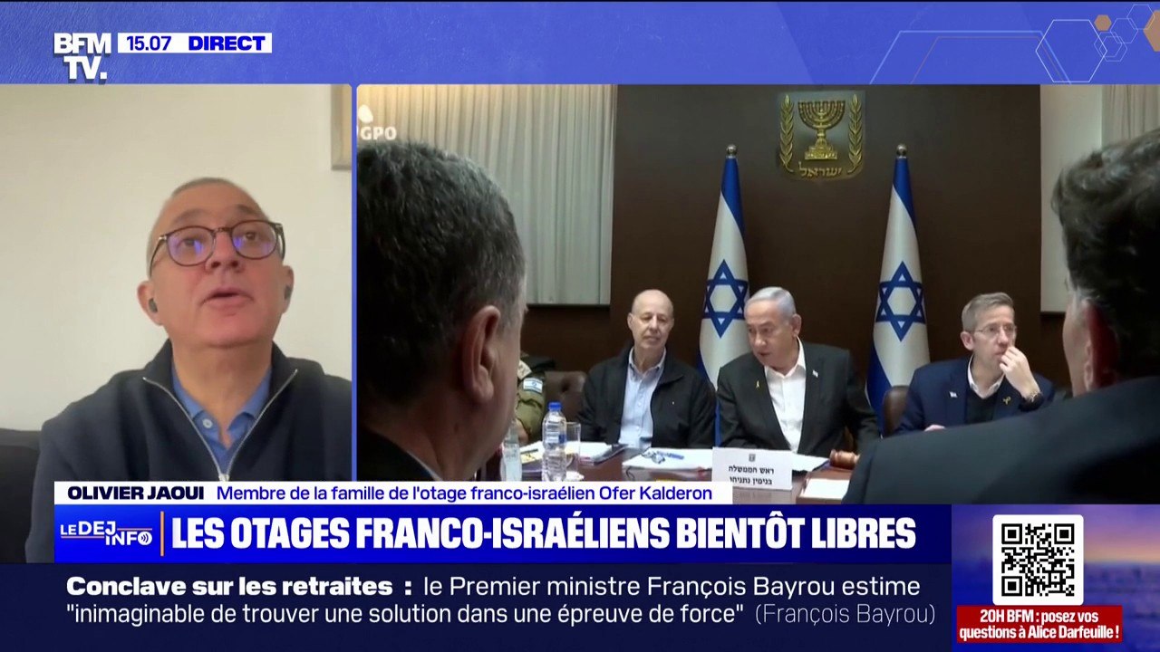 "Il n'y a eu aucune preuve de vie":  Le témoignage d'Olivier Jaoui, membre de la famille de l'otage franco-israélien Ofer Kalderon, qui doit être libéré par le Hamas