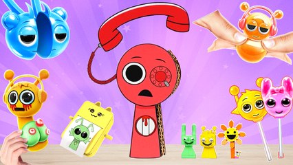 NEW Tele SPRUNKI OC  ☎️ *Big Sprunki Compilation🔥 All Cardboard Crafts*