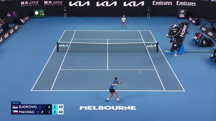 Open d'Australie - Le point marathon remporté par Djokovic lors de sa promenade contre Machac