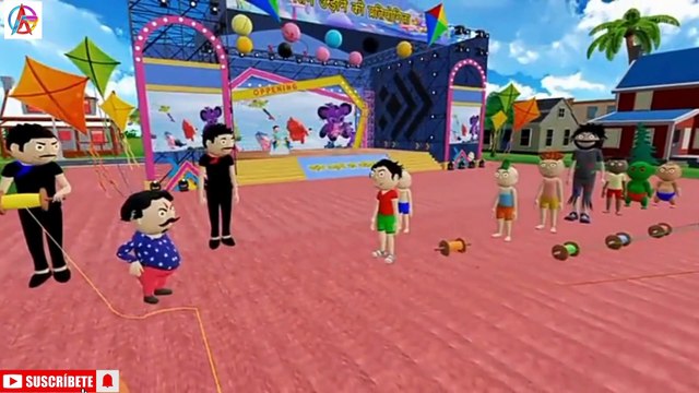 Bittu Sittu Ki Patang Bazi Competition - Patang Wala Cartoon - Kite Flying Competition1