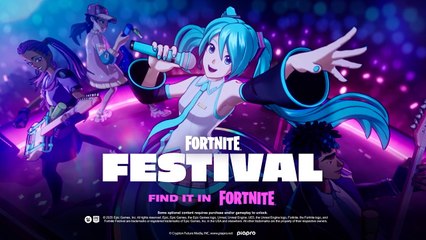 Fortnite Festival Official Hatsune Miku Season 7 Reveal Trailer