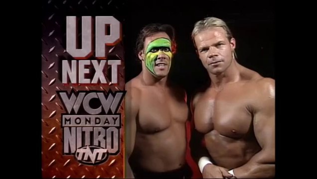 WCW Monday Nitro 06.24.1996 - Scott Steiner & Rick Steiner vs Booker T & Stevie Ray vs Lex Luger & Sting (WCW World Tag Team Championship)