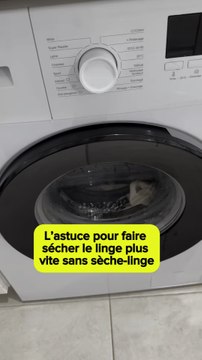 L’astuce pour faire sécher le linge plus vite sans sèche-linge 🧺