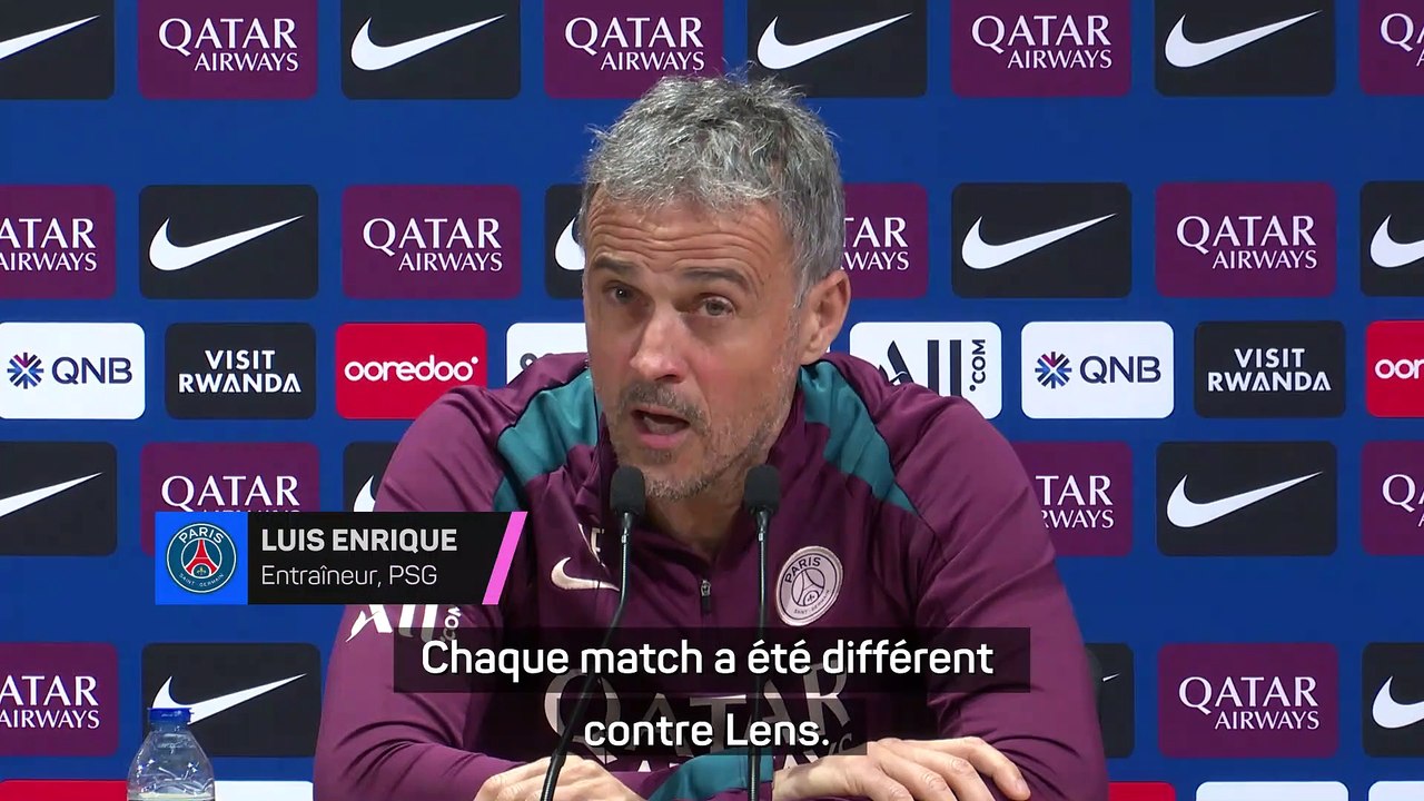 Enrique s'attend à un match difficile à Lens, "dans un stade avec une excellente ambiance"
