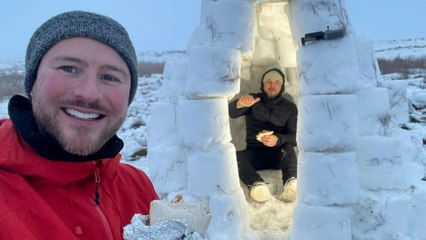 Brothers turn beauty spot into winter wonderland - by building an igloo