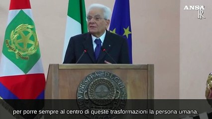 Mattarella : "La persona al centro, con i diritti e la sua liberta' "