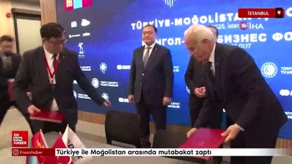 Türkiye ile Moğolistan arasında mutabakat zaptı