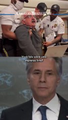 Jornalista é retirado a força de coletiva com secretário de Estado dos EUA na Casa Branca