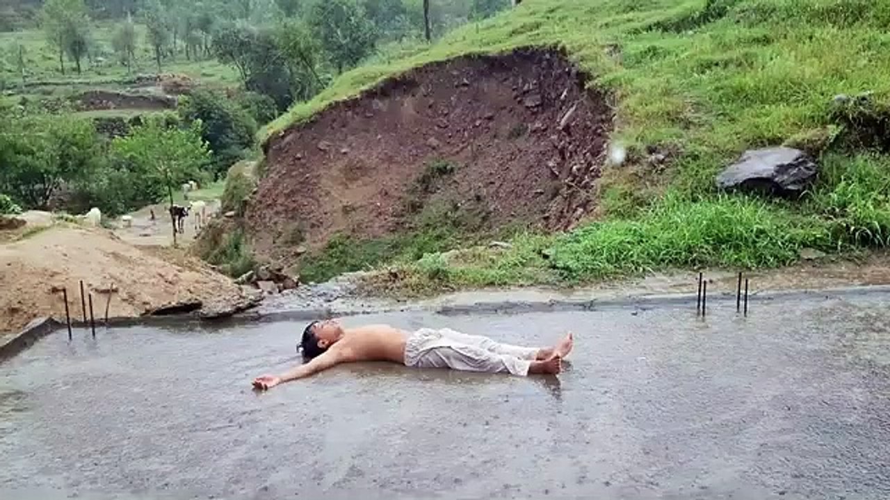 Relaxing rain 🌧️ sound a man is enjoying rain 🌧️