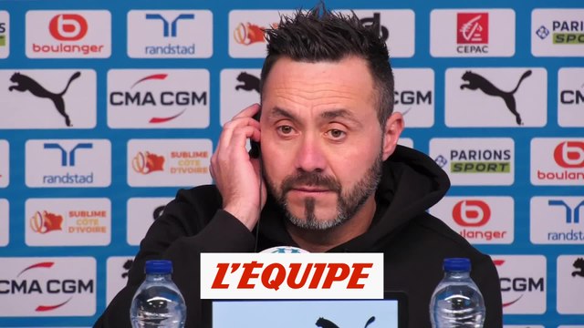 De Zerbi : « J'ai encore le match aller en travers de la gorge » - Foot - L1 - OM
